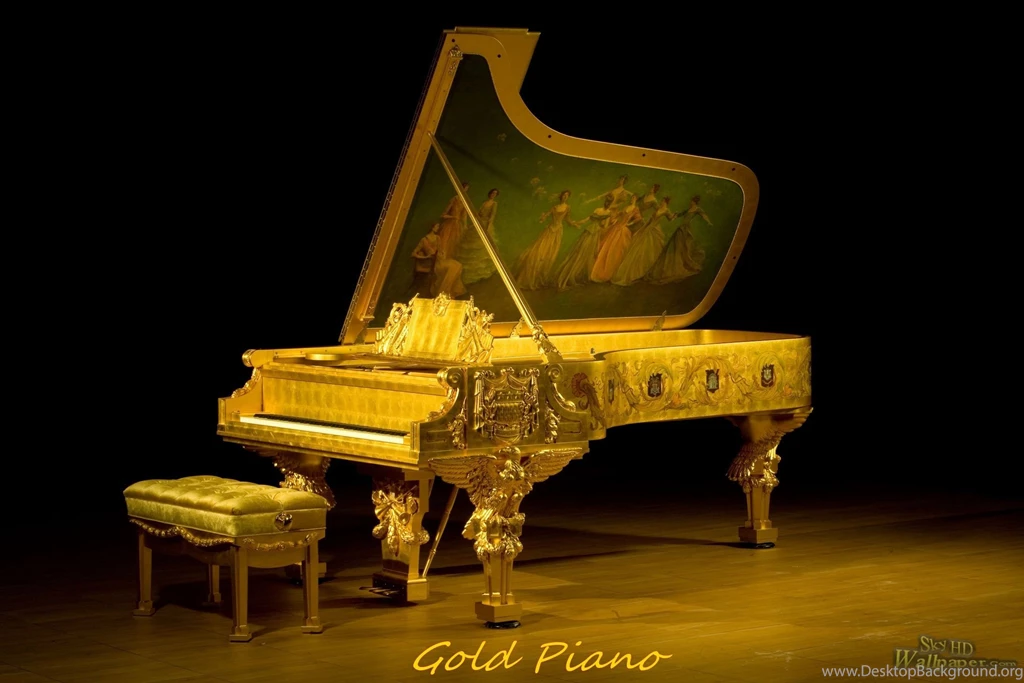 Gold Piano Wallpapers