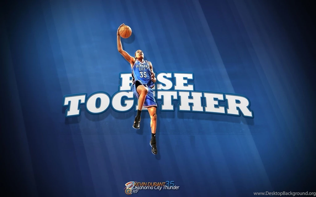 Nba Basketball Together Baskets Rise Kevin Durant Oklahoma City ...