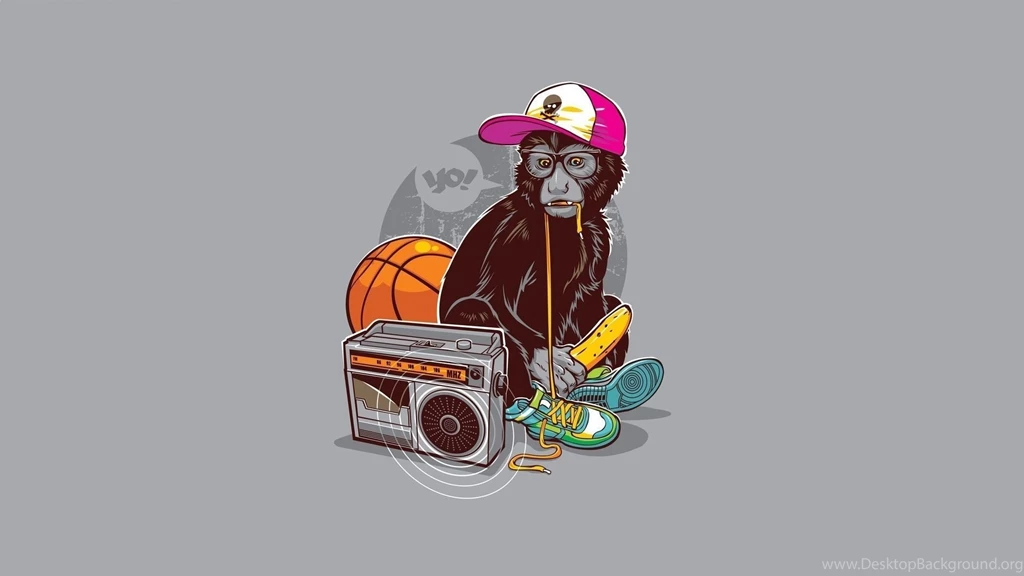 Cartoon Monkey Hip Hop Wallpapers