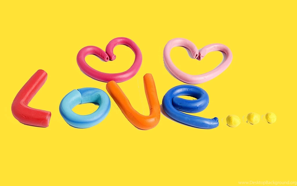 Cute Art Love Yellow Backgrounds Wallpapers Desk