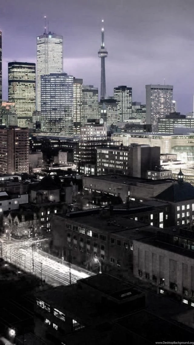 Toronto Cityscape iPhone 5 Wallpapers