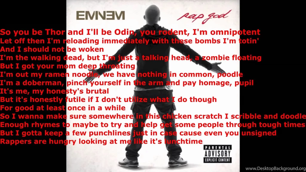 Rap God Lyrics Video