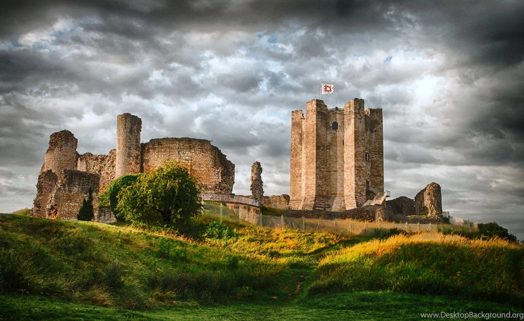 Medieval: Conisbrough Castle Yorkshire England Medieval Clouds ...
