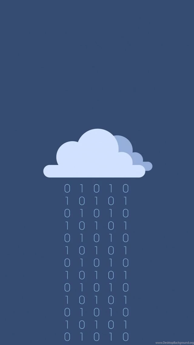 640x1136 Binary Rain Iphone 5 Wallpapers