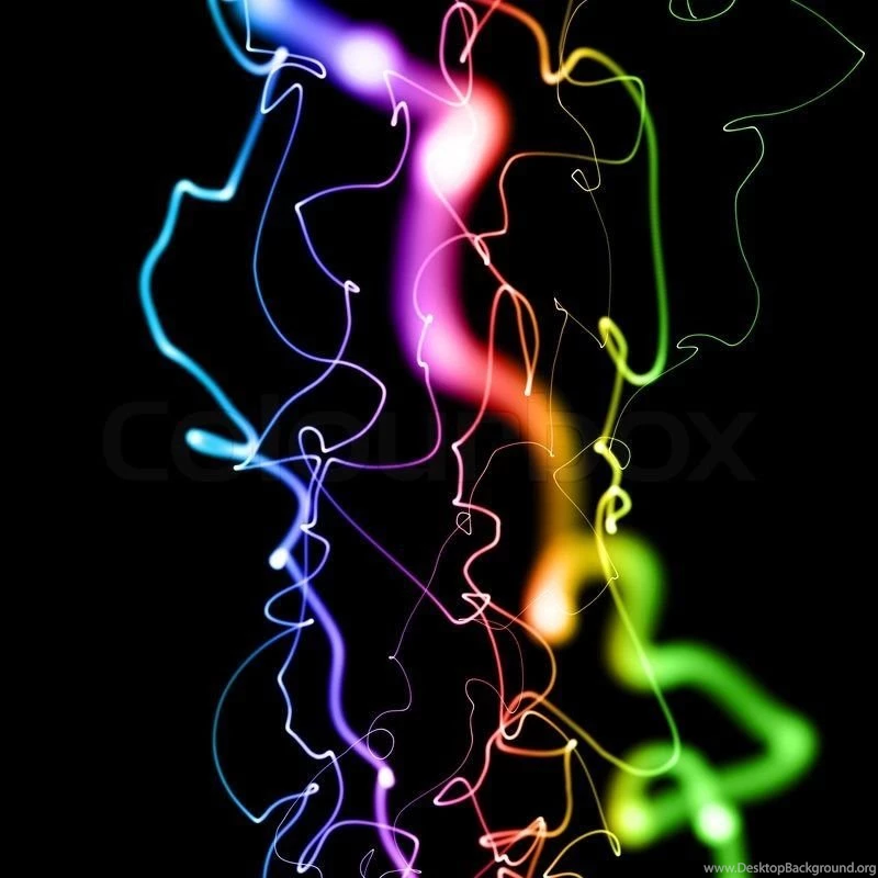 Bright Colorful Neon Lines Backgrounds