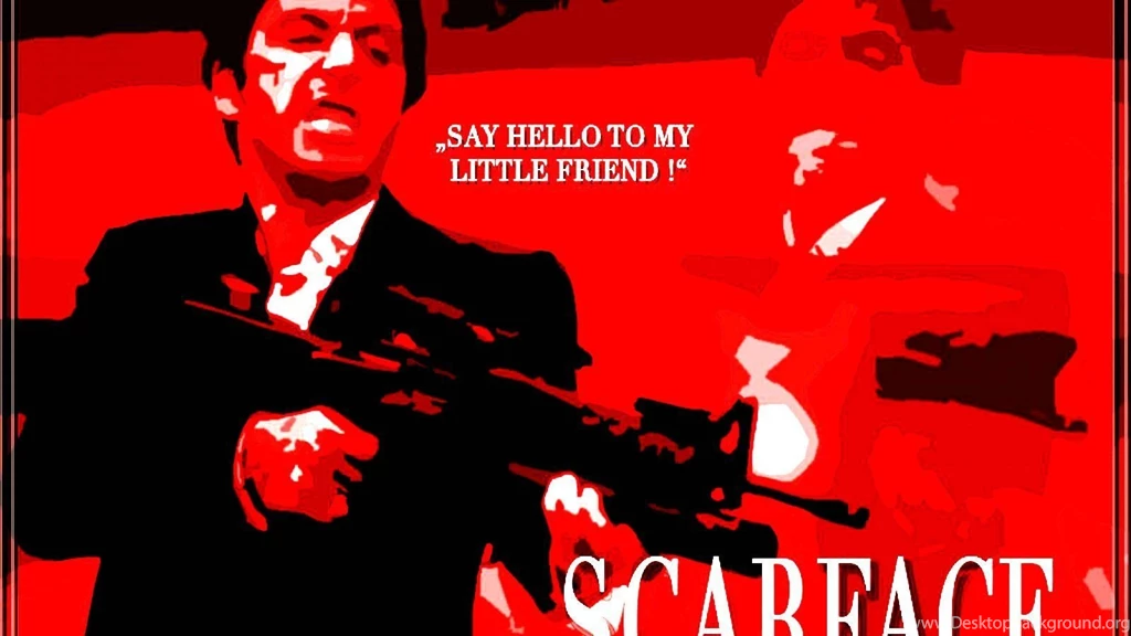 SCARFACE Crime Drama Movie Film Poster Weapon Gun Dark Wallpapers ...