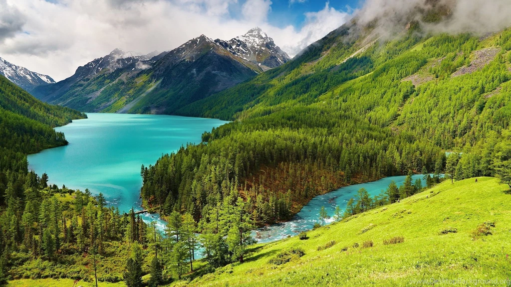 2560x1440 River Mountains Wallpapers