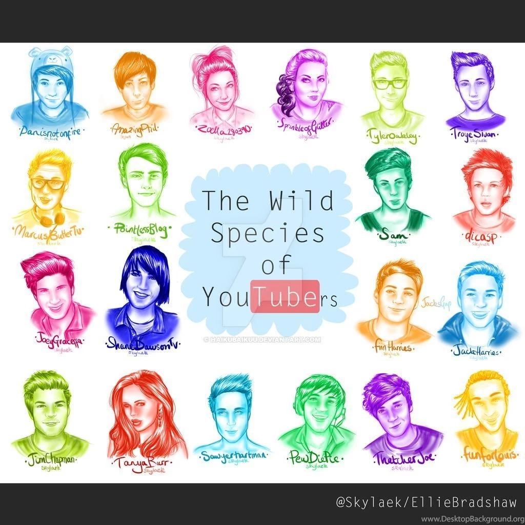 Youtubers Favourites By RoxyCreep On DeviantArt