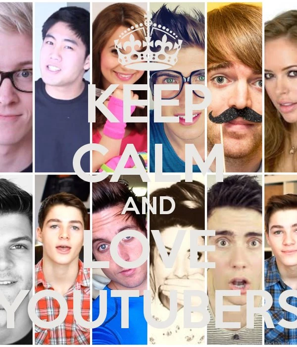 KEEP CALM AND LOVE YOUTUBERS Poster