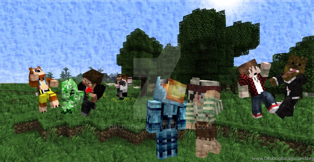 Minecraft Youtubers Wallpapers By Oblivionnx On DeviantArt