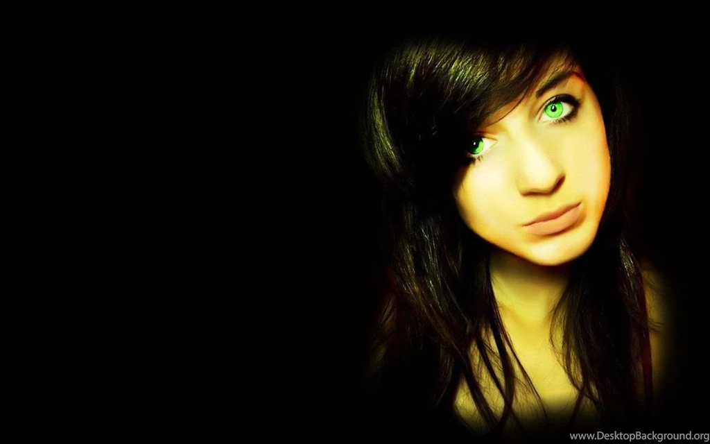 Women, Dark, Green Eyes, Faces, Black Backgrounds :: Wallpapers