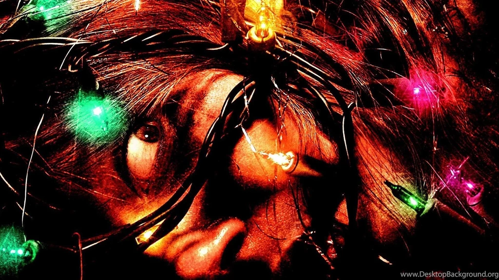 Download Wallpapers 1920x1080 Black Christmas, Face, Fear, Garland ...