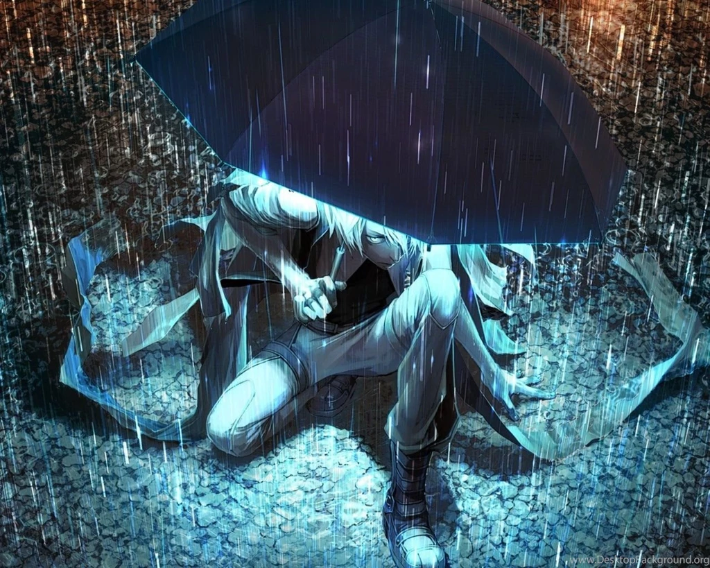 1280x1024 Anime Guy Umbrella Wallpapers