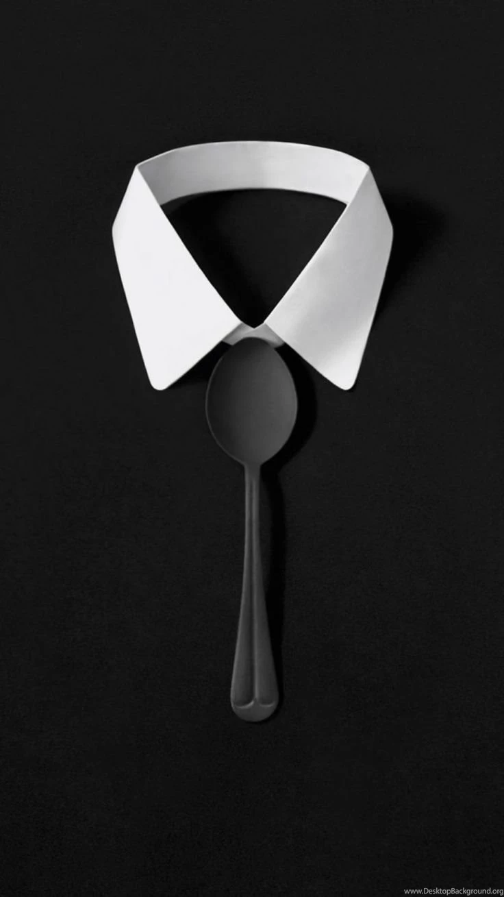 TAP AND GET THE FREE APP! Art Minimalism Shirt Spoon Tie Black ...