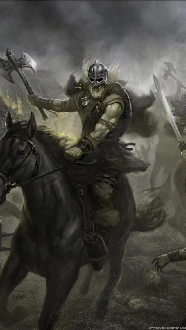 HDscreen: Vikings Concept Art Destruction Fantasy Art Horses ...