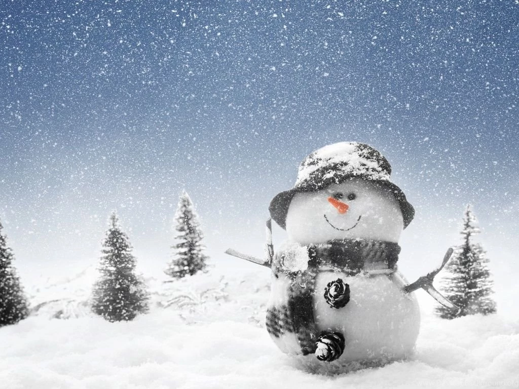 1024x768 Winter Snowman Wallpapers