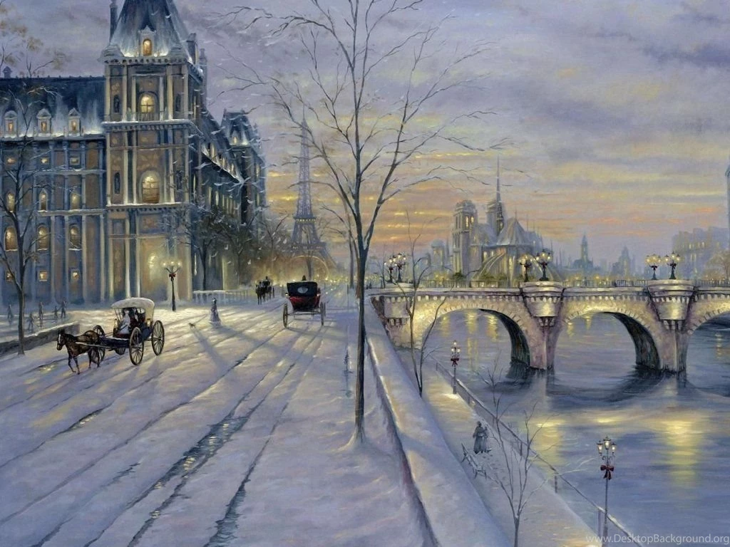 Paris Winter In France 1024x768 Wallpapers,Paris 1024x768 ...