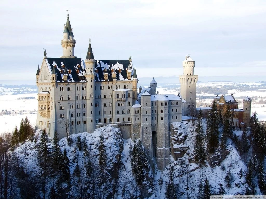 Neuschwanstein Castle In Germany, Winter HD Desktop Wallpapers ...
