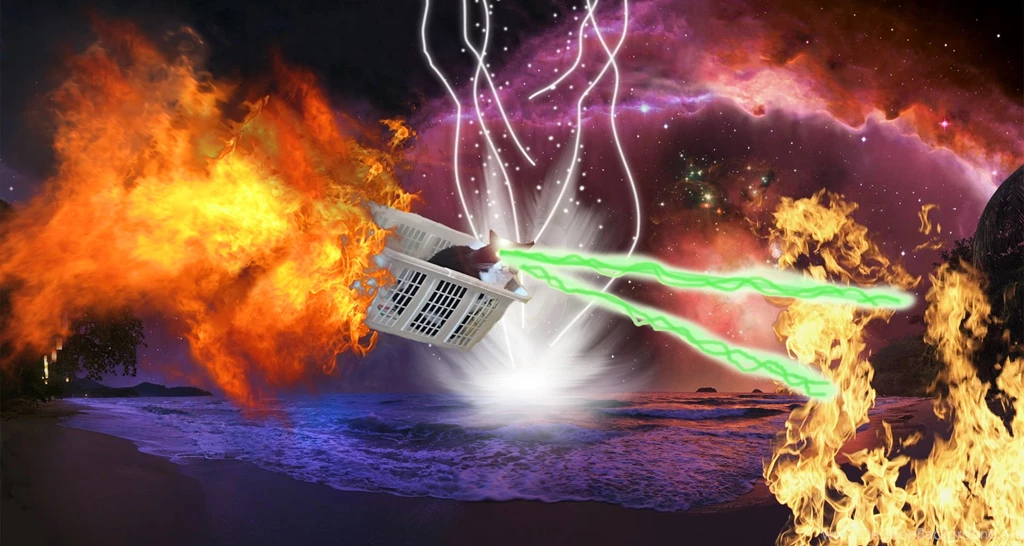 Cat Explosion Space Laser (the Wallpaper) By UltraAmbertino On ...