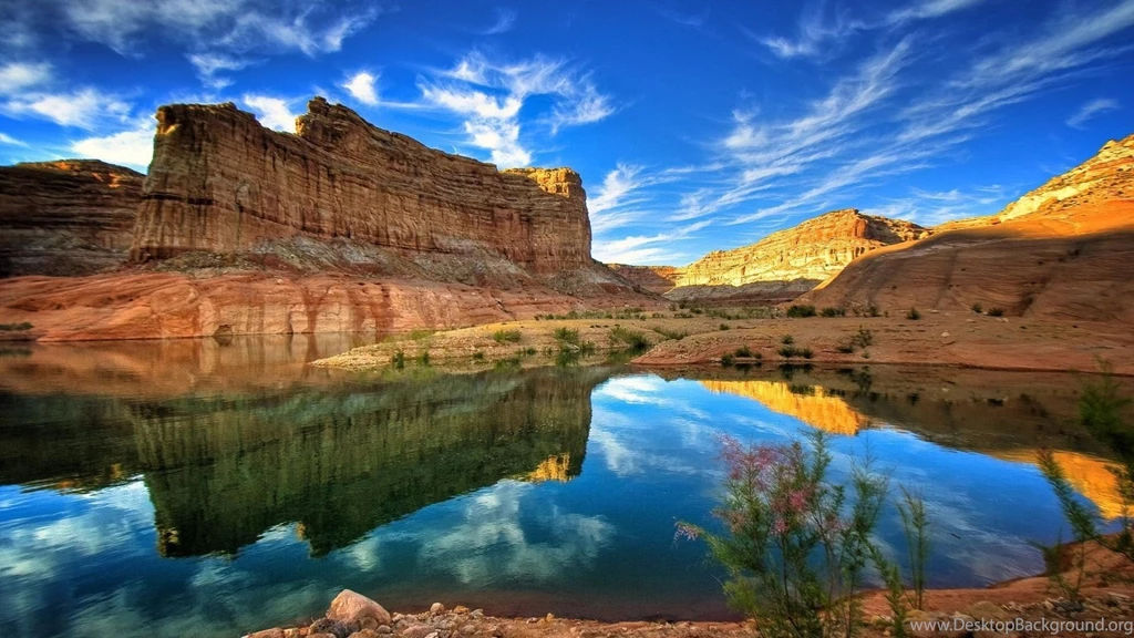 Grand Canyon Colorado River HD Desktop Mobile Wallpaper Backgrounds