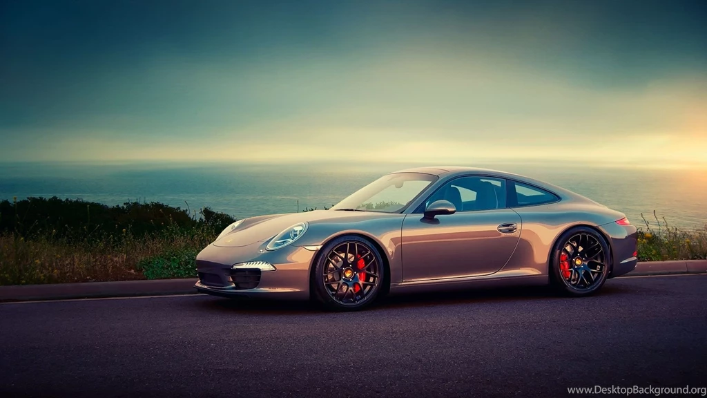 Download Wallpapers 1920x1080 Porsche, Beautiful, Asphalt, Sunset ...