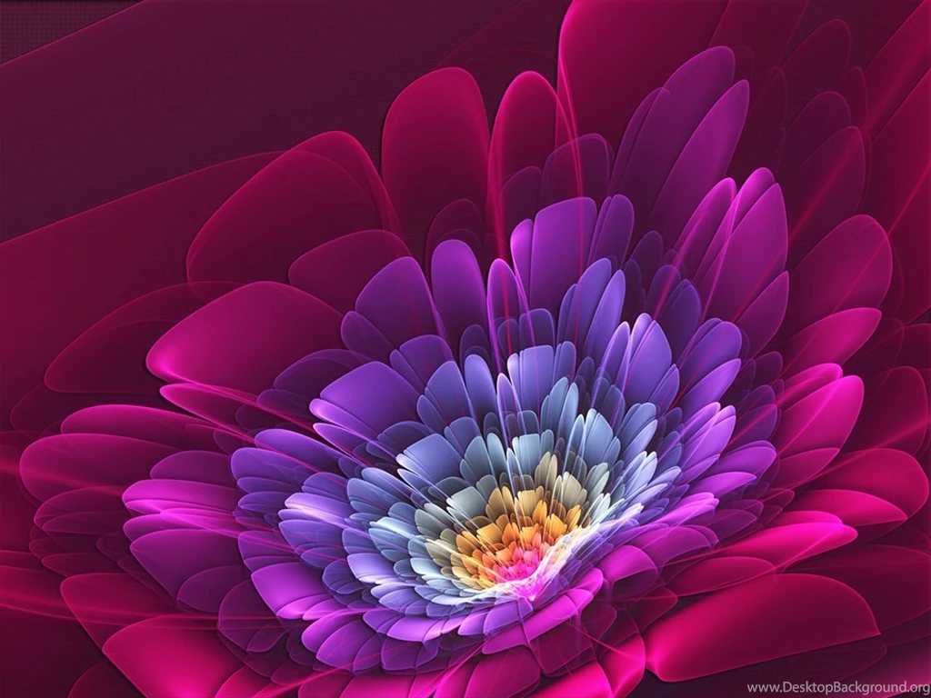 Full HD Wallpapers + Fractals, Red, Flowers