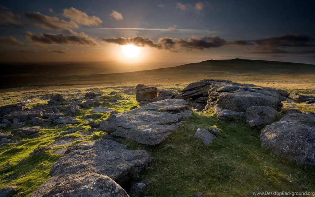 Sunset Over Scottish Hills Wallpapers • IBackgroundWallpapers