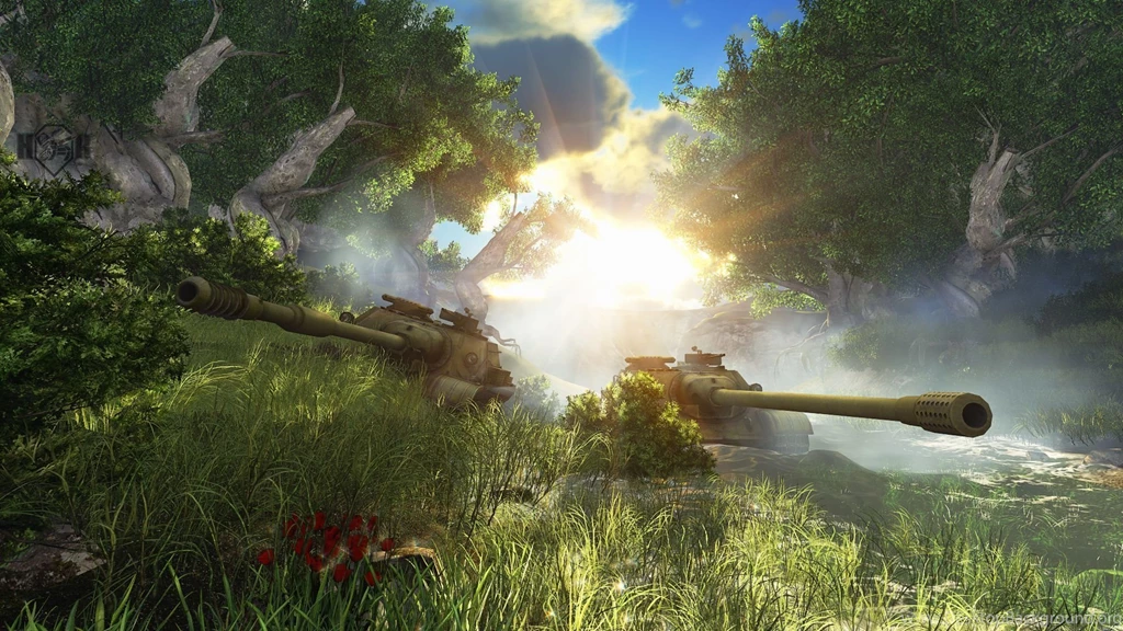 Download Wallpapers 1920x1080 Wot, World Of Tanks, Tanks, Su 122 54 ...