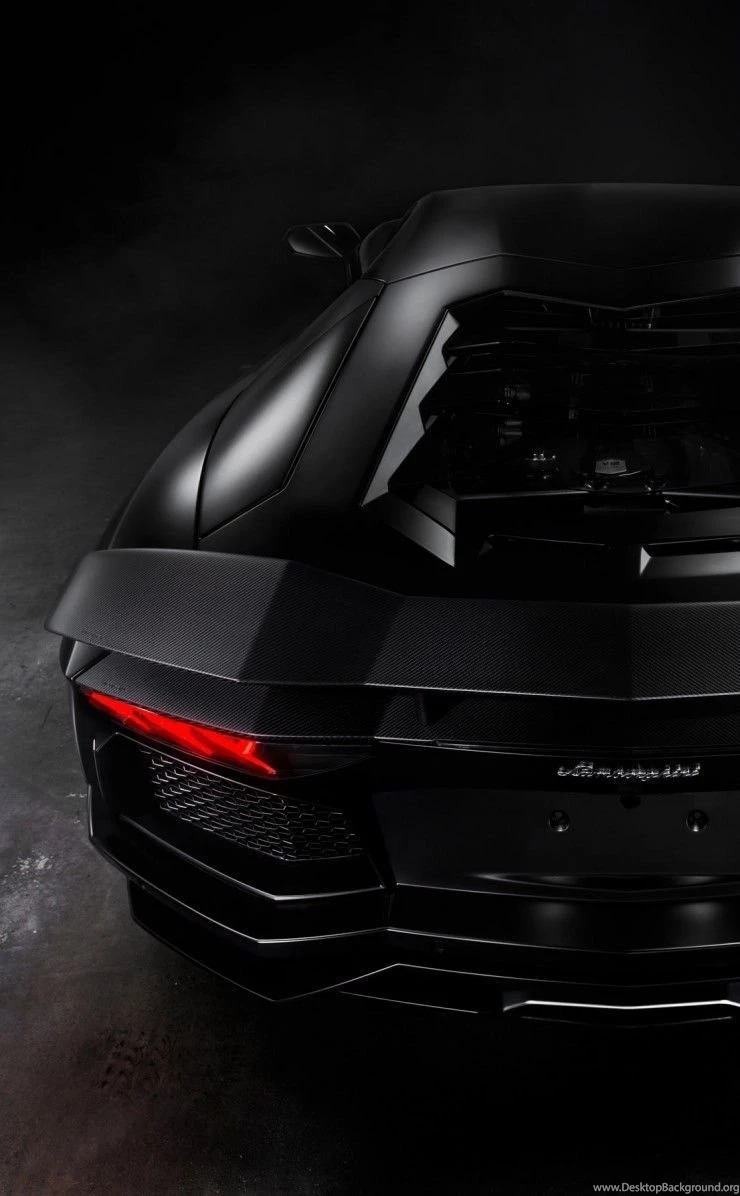 Download Lamborghini Aventador Matte Black HD Wallpapers For iPhone ...