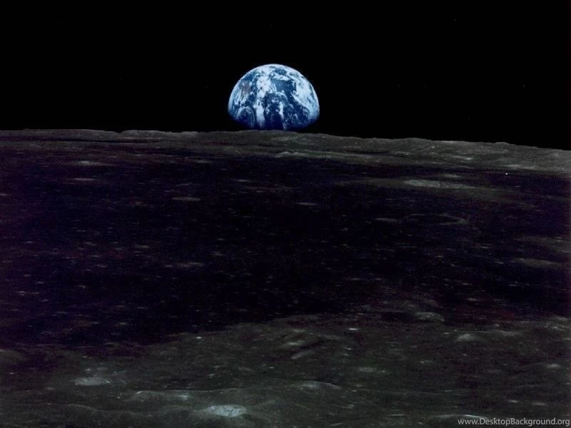 Free Desktop Wallpaper, Earth From Moon
