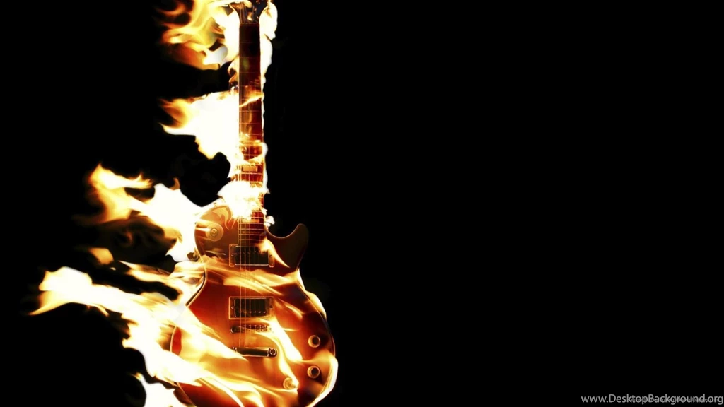 Download 1920x1080 Burning Guitar Wallpapers