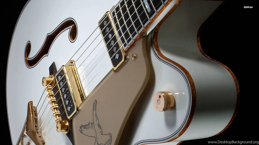 Gretsch White Falcon Electric Guitar Wallpapers   Music Wallpapers ...