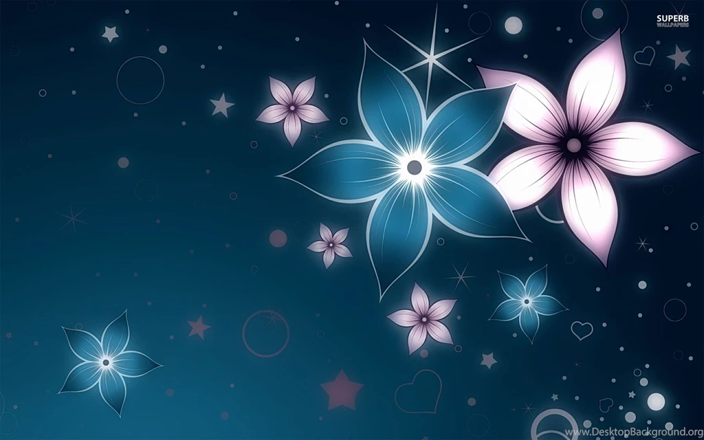 Glowing Flowers Wallpapers