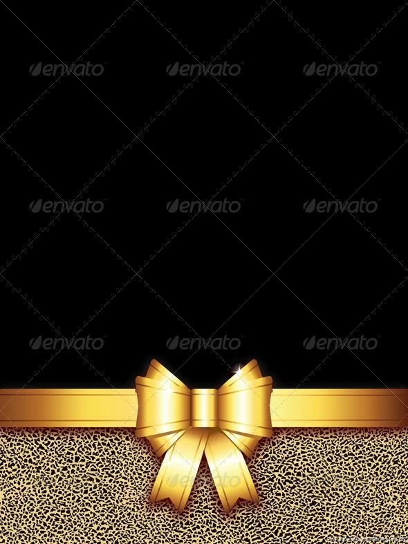 Golden Bow Backgrounds