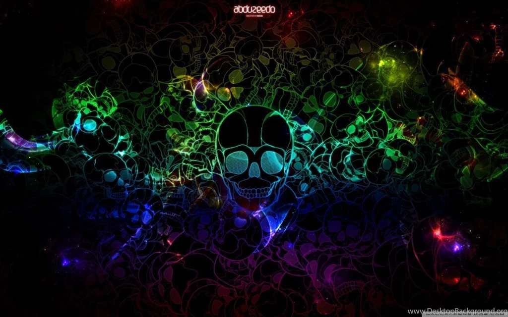 Colorful Skulls Black HD Desktop Wallpapers : Widescreen : High ...