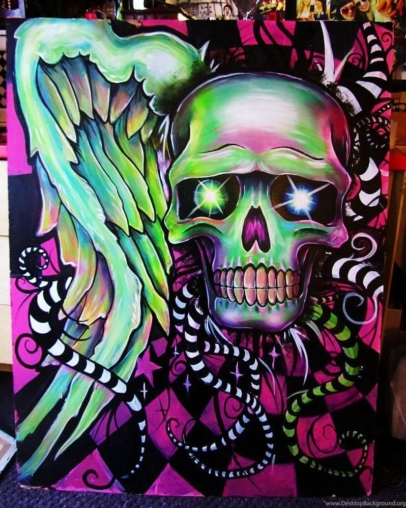 Colorful Skull By GracyG89 On DeviantArt