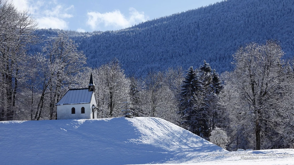 Religious: Church Mountains Winter Snow Churches Architecture Full ...