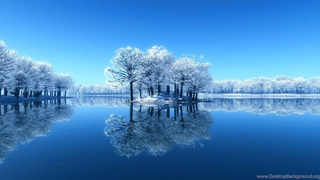 1366x768 Winter Lake Desktop PC And Mac Wallpapers