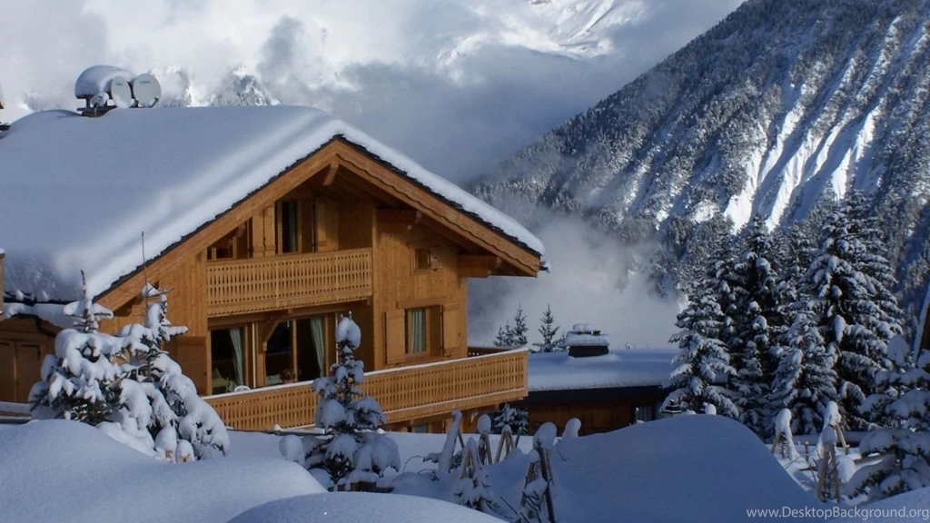 1366x768 Winter In The Mountains Desktop PC And Mac Wallpapers