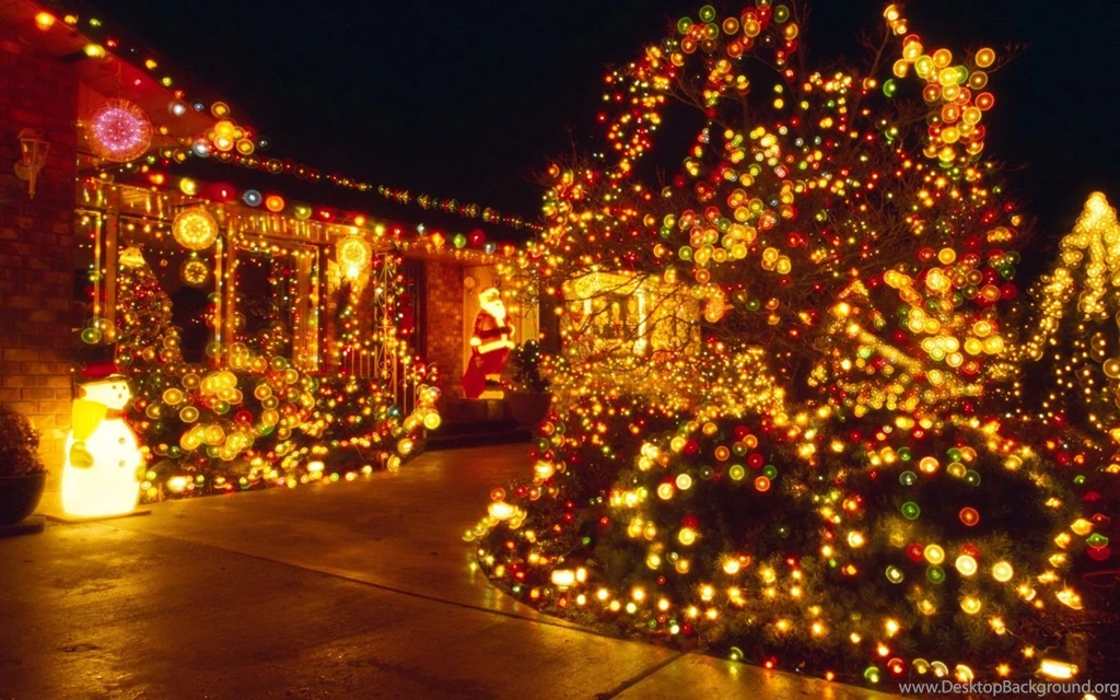 1680*1050 Widescreen Christmas Night View & Christmas Night Light ...