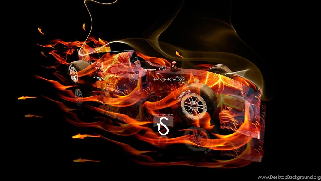 F1 Lotus Exos Fire Abstract Car 2013 « El Tony