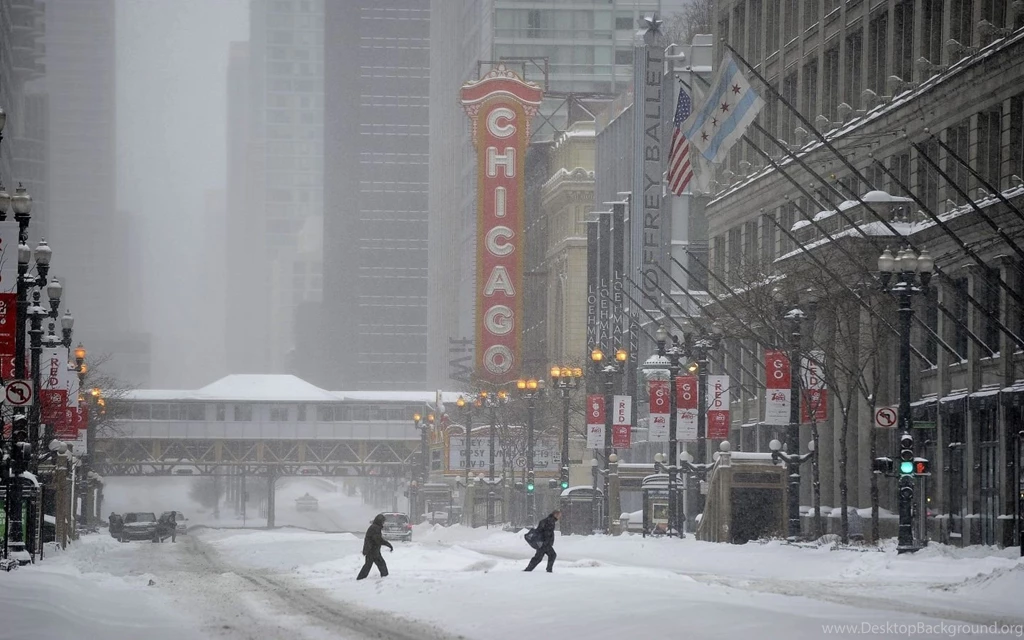 1440x900 Chicago Illinois Winter Wallpapers