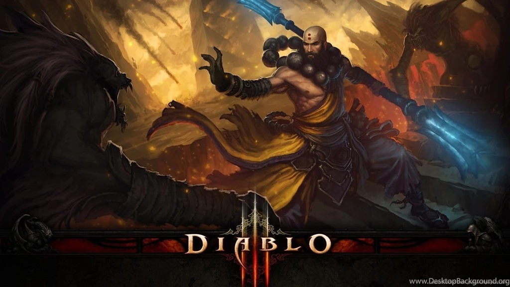 Download 1366x768 Diablo 3 Monk Wallpapers
