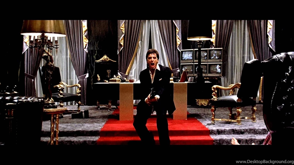 SCARFACE Crime Drama Movie Film Battle Weapon Gun Dark Wallpapers ...