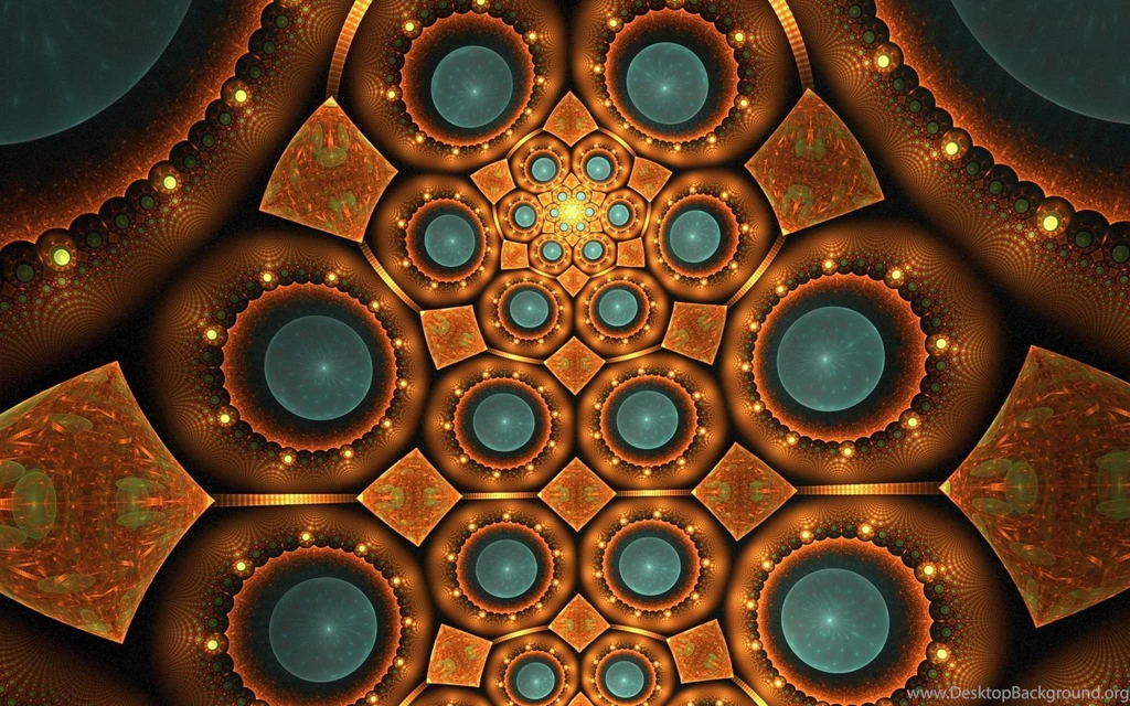 Brown Fractal Shapes Desktop Wallpapers 28464