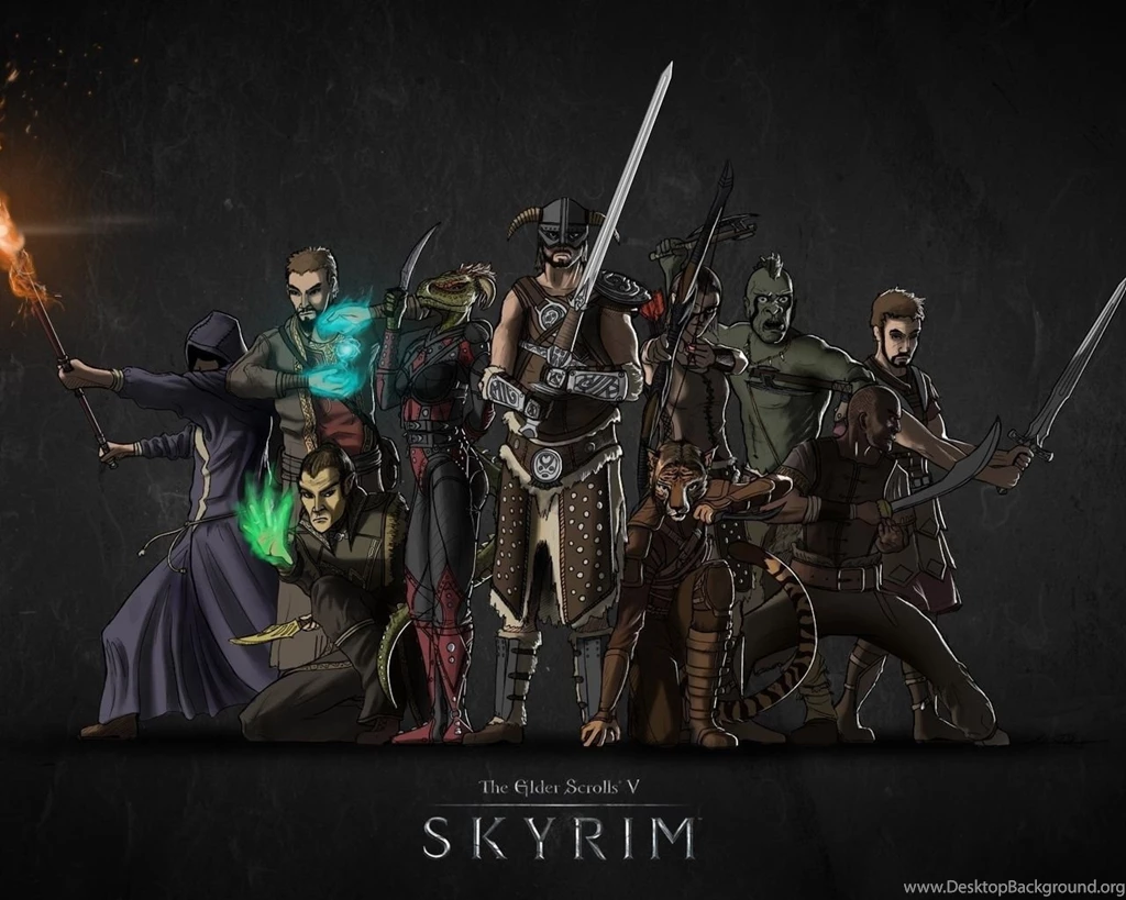 1280x1024 The Khajiit, Nord, Skyrim, Imperials, The Elder Scrolls ...