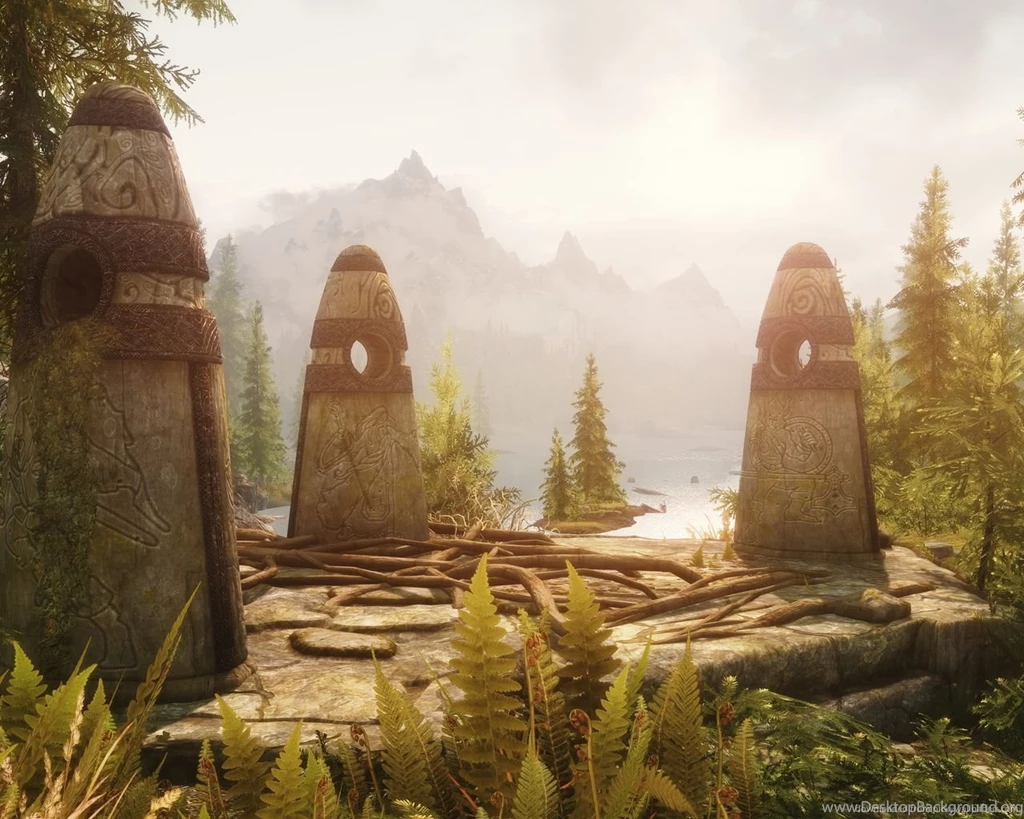 Download 1280x1024 Skyrim Three Stones Wallpapers