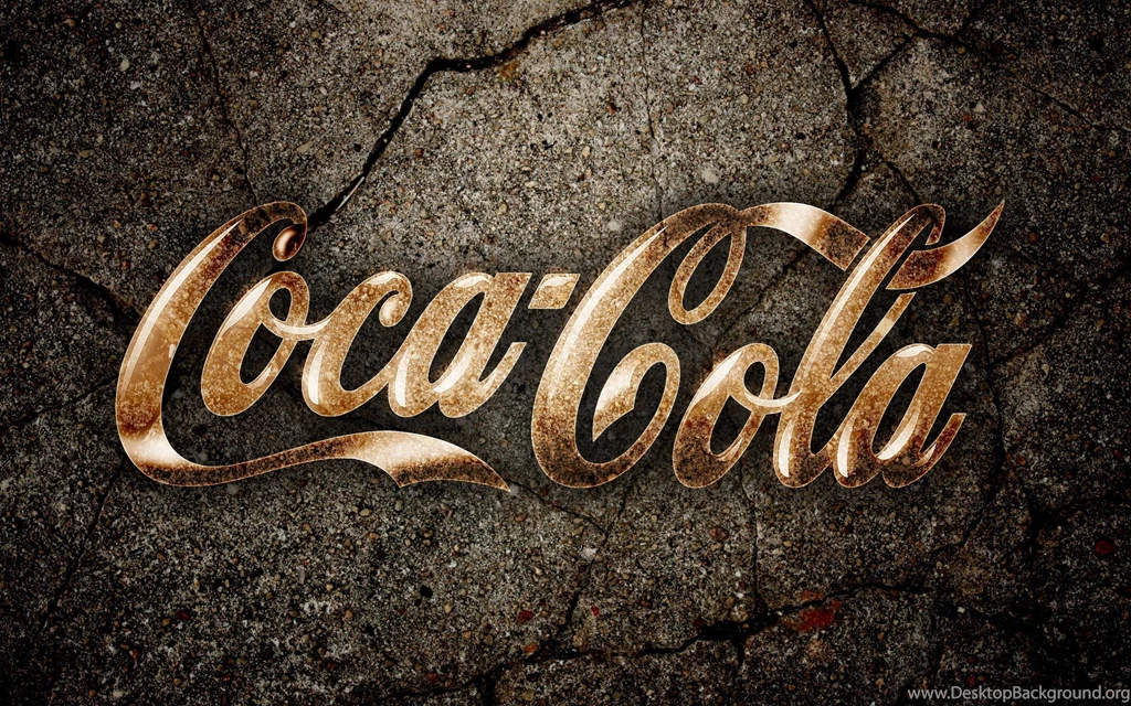 Gold Coca Cola Logo Drinks Brand Wallpapers HD
