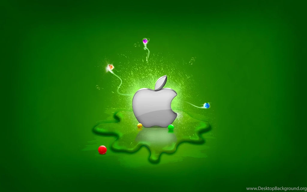 3D Green Backgrounds Apple Mac OS Cool Wallpape