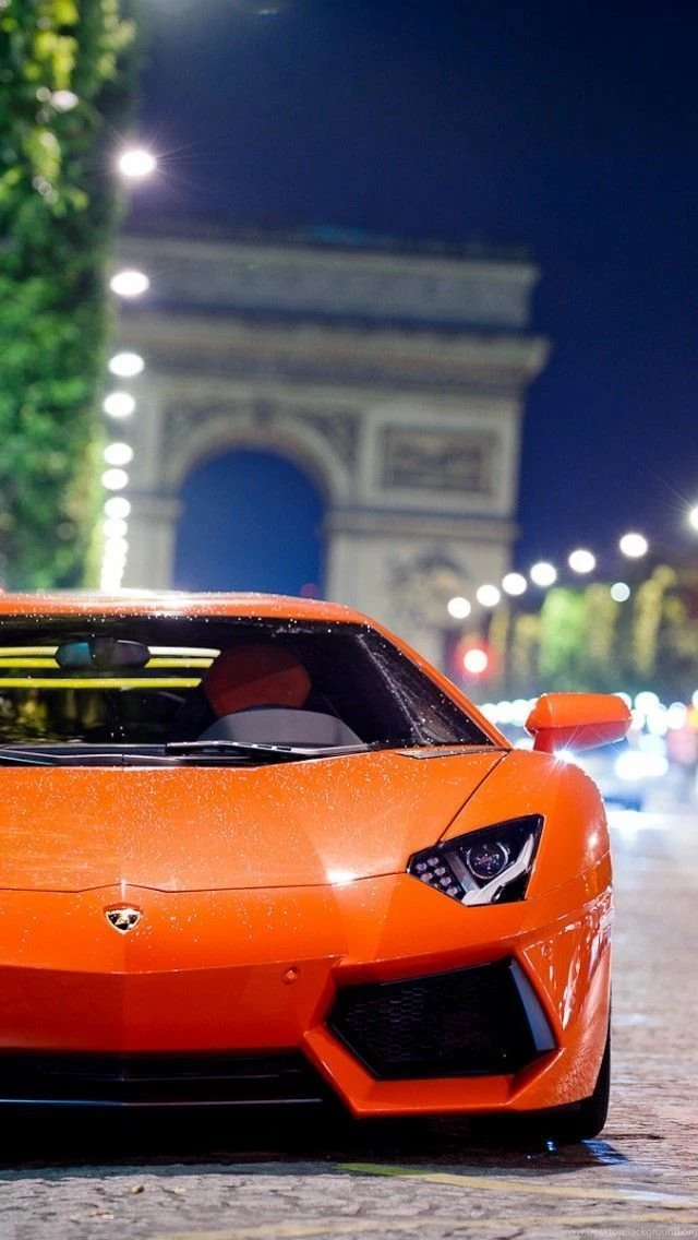 Iphone 5 wallpapers 1136x640 Paris Lamborghini car widescreen.jpg